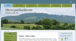 Desktop Screenshot of mirova.cz